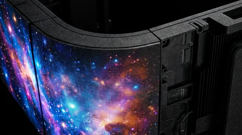 Cosm's 'Black Dome' technology uses a matte finish to prevent cross-reflection and maintain true black levels.