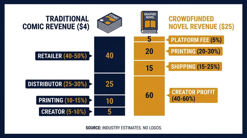 How the direct-to-consumer model shifts the profit margins back to the creative team.