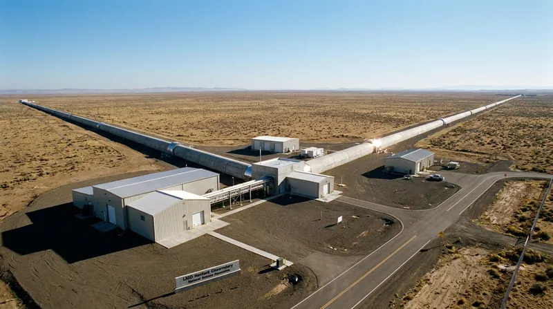 The Laser Interferometer Gravitational-Wave Observatory (LIGO) captures ripples in spacetime by measuring minuscule changes in the length of its laser arms.