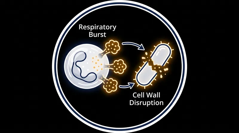 How the body's innate immune system utilizes hypochlorous acid to neutralize pathogens.