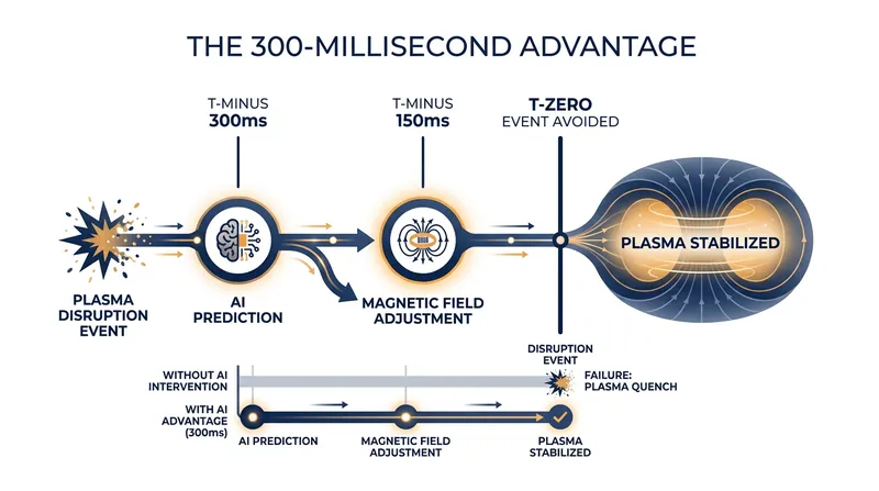 Deep reinforcement learning gives reactor controllers enough advance warning to adjust magnetic fields and save the fusion reaction.