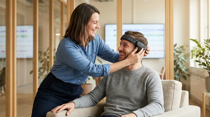 Researchers are currently working to miniaturize the EEG caps into consumer-friendly dry-sensor headbands.