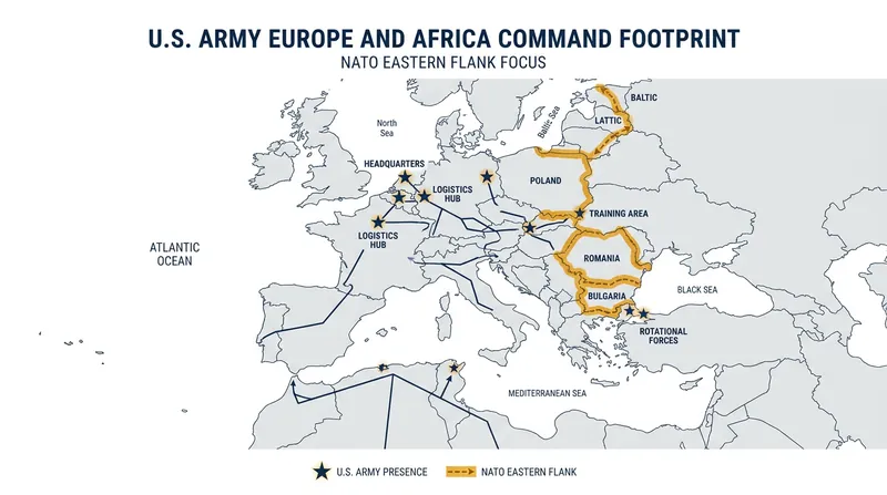 The Pentagon is reportedly considering downgrading the U.S. Army Europe and Africa command.