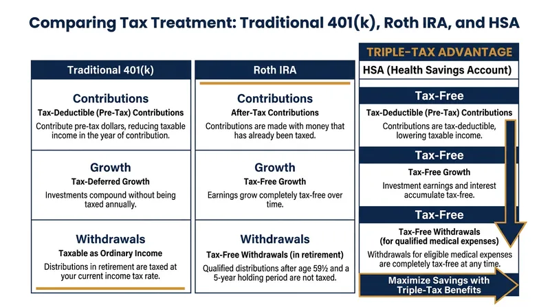 The HSA is the only account in the U.S. tax code that offers a triple-tax advantage.