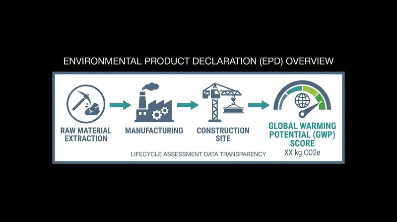 Environmental Product Declarations act as a carbon 'nutrition label' for construction materials.