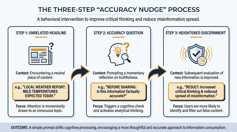 How an accuracy nudge primes the brain for critical thinking.