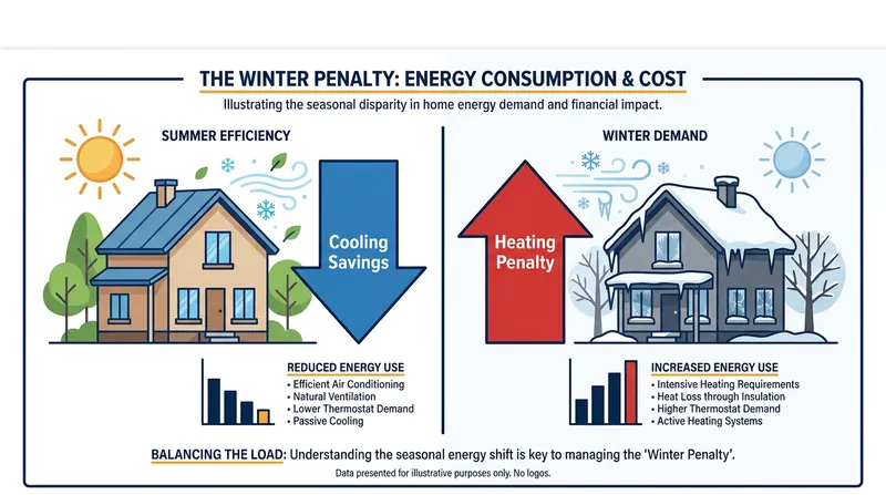 The geographic trade-off: balancing summer cooling savings against the winter heating penalty.
