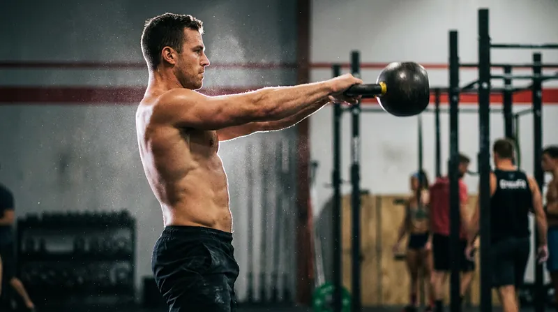 The swing is not a squat; it is a horizontal pendulum driven by explosive hip power.