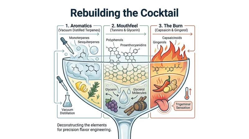Without ethanol to act as a solvent, food scientists must rebuild a drink's flavor architecture from the ground up.