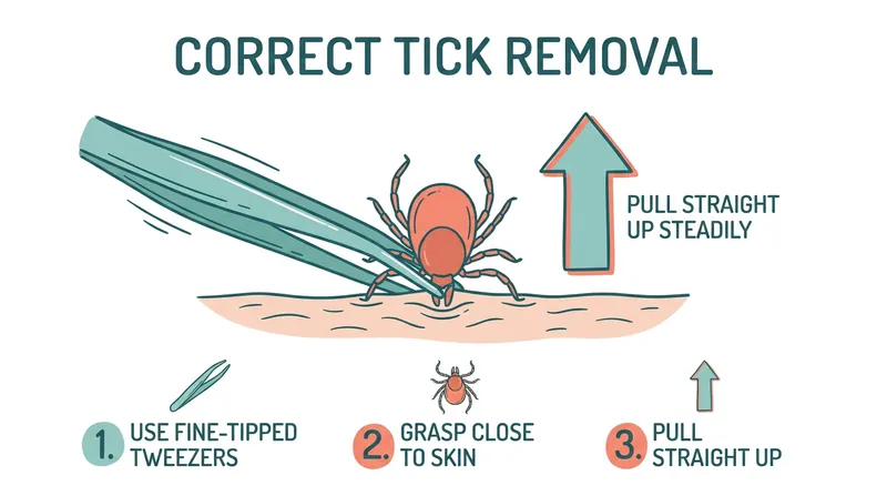 The only evidence-backed method for tick removal is a steady, upward pull with fine-tipped tweezers.