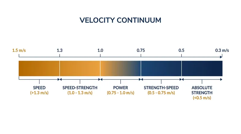 The Velocity Continuum maps specific lifting speeds to distinct physiological adaptations.