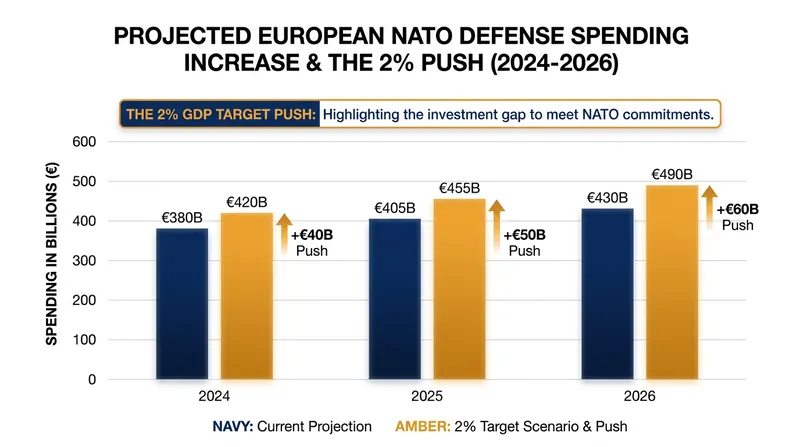European NATO members have significantly increased defense spending to shoulder more of the transatlantic burden.