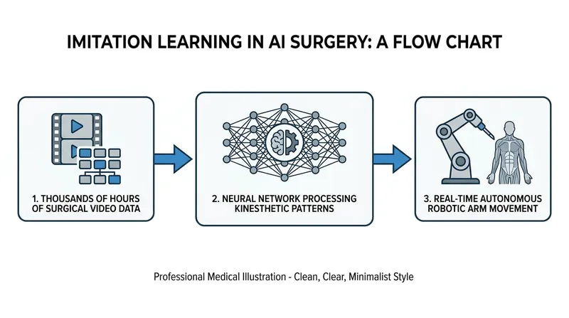 By analyzing thousands of hours of surgical video, AI models learn the kinesthetic patterns of expert human surgeons.