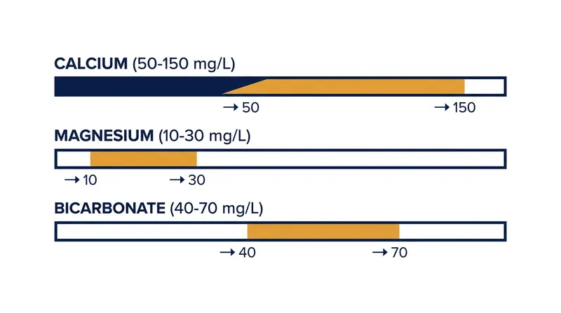 The Specialty Coffee Association's target ranges for optimal flavor extraction.