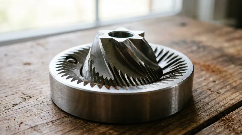 Conical burrs rely on gravity to pull beans down through a gradually narrowing gap.