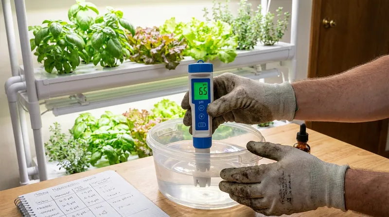 Without soil to act as a buffer, growers must monitor the pH of their nutrient solution to ensure plants can absorb food.