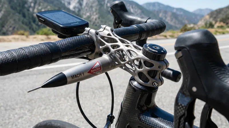 Airspeed sensors use pitot tubes to measure the exact wind speed and yaw angle hitting the bicycle.