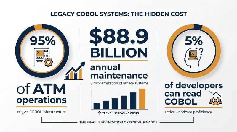 The hidden cost of maintaining 60-year-old software infrastructure.