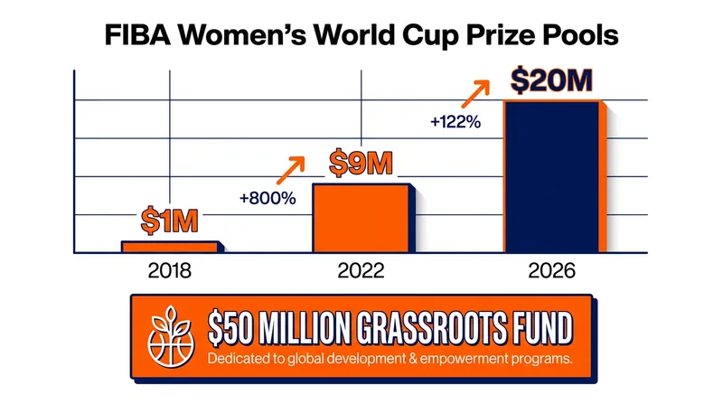 The prize pool for the Women's World Cup has grown exponentially over the last three tournament cycles.