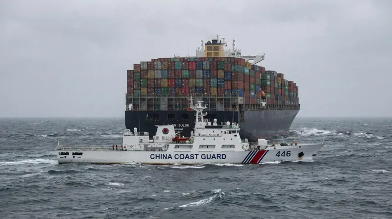 Chinese Coast Guard ships have begun intercepting and questioning commercial merchant vessels east of Taiwan.