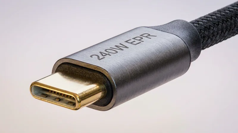 To safely deliver 240W, cables must feature an E-Marker chip and be explicitly rated for Extended Power Range (EPR).