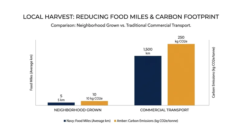 By growing food where it is consumed, agrihoods drastically shorten supply chains and reduce transportation emissions.