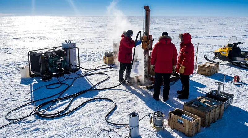 In early 2026, a UK-Korea research team successfully drilled 1,000 meters through the Thwaites ice shelf to deploy monitoring instruments.