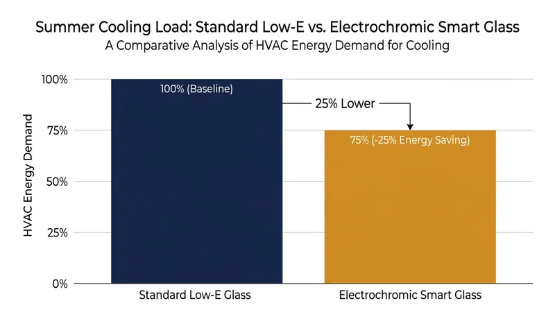 By actively blocking solar radiation before it enters the home, smart windows can significantly reduce summer air conditioning loads.