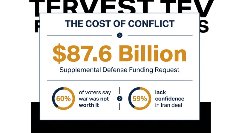 The White House is seeking $87.6 billion to replenish military stockpiles amid widespread public skepticism.