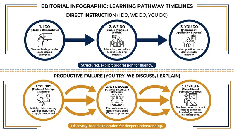 Productive failure reverses the traditional sequence of classroom instruction.