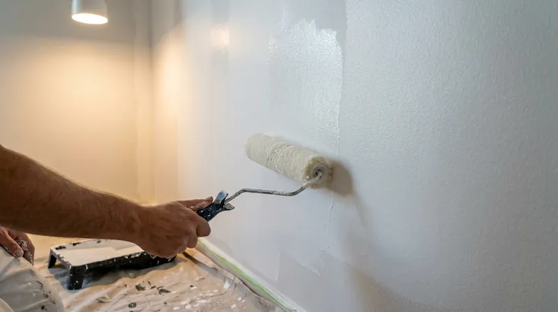 Because the reaction relies on surface contact, adequate room airflow is required to bring pollutants to the painted walls.