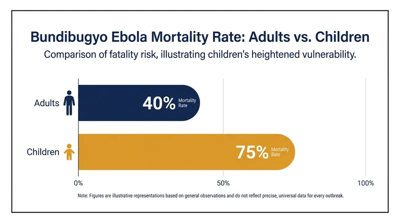 Children account for a disproportionate number of fatalities in the current outbreak.