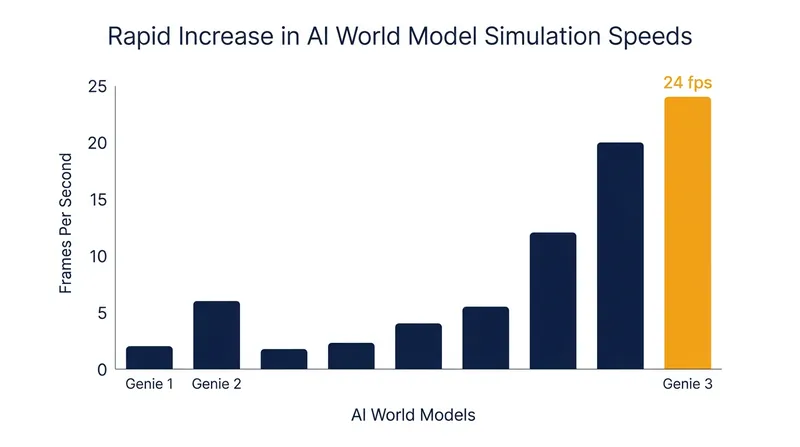 Modern world models can generate interactive 3D simulations in real time.