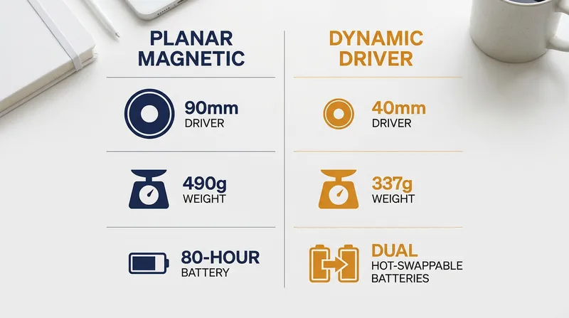 A side-by-side look at the physical and performance trade-offs between the two leading driver technologies.