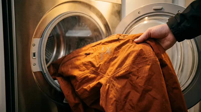 Unlike older jackets, PFAS-free apparel requires regular washing and 10-15 minutes in a warm tumble dryer to reactivate the water-repellent coating.