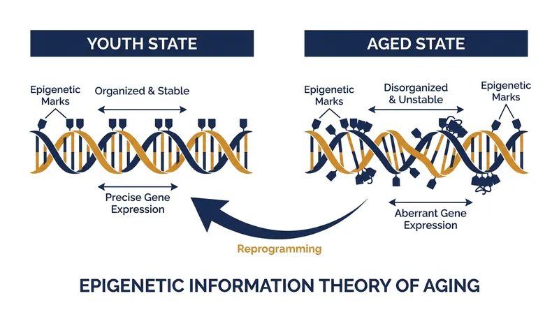 The therapy aims to fix the 'software' of the cell, restoring the epigenome's ability to read the correct genes.