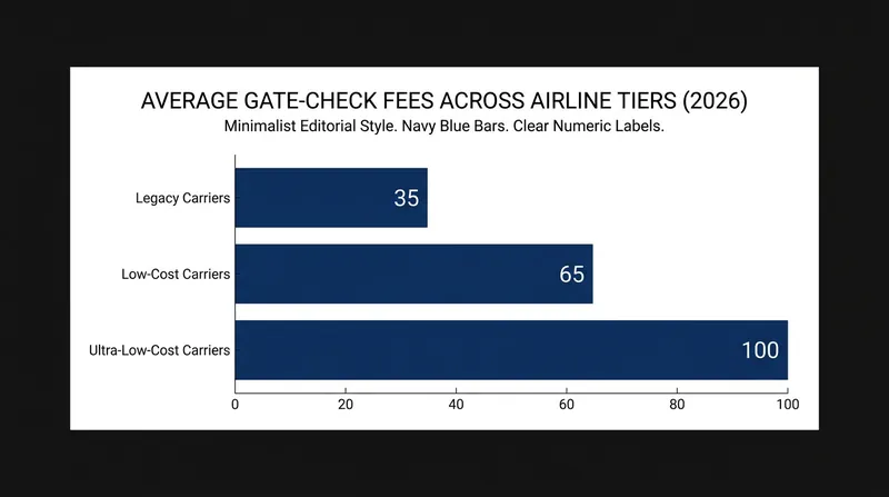 Gate-check penalty fees for oversized carry-ons have become a significant revenue stream for airlines.