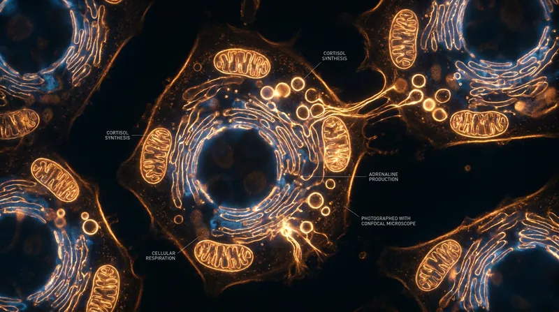 Aldosterone is synthesized in the adrenal glands by the CYP11B2 enzyme.