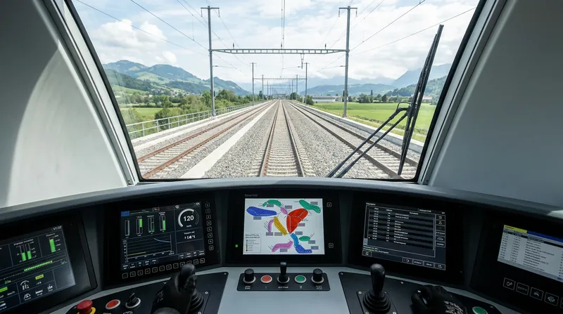 Under ETCS Level 2, traditional trackside lights are replaced by digital movement authorities beamed directly into the driver's cab.