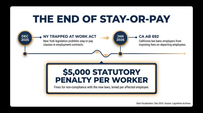California and New York have led the legislative charge to ban employment promissory notes and training repayment agreements.