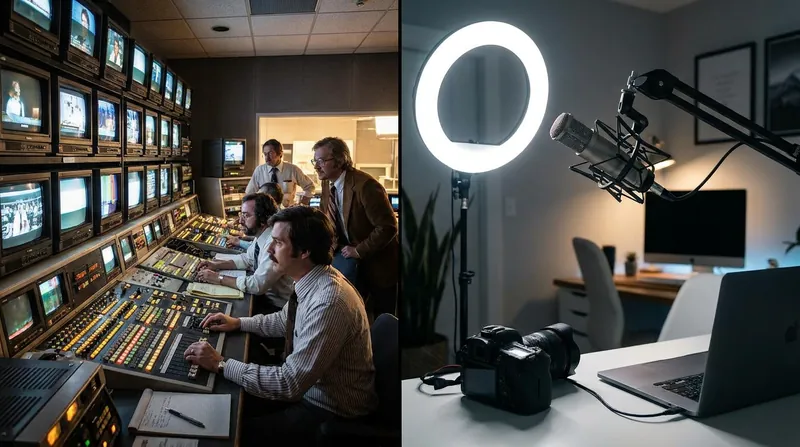 The rise of online video has elevated independent creators as key information gatekeepers, challenging traditional broadcast models.