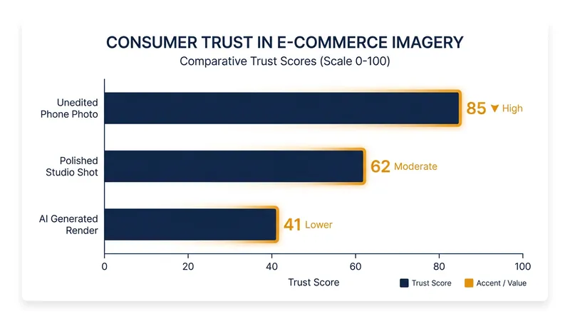 Consumers are increasingly rewarding brands that use unpolished, authentic product photography.