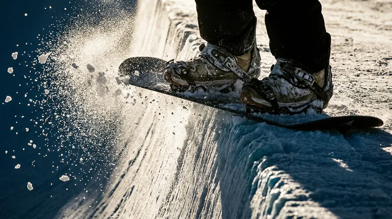 Generating rotational torque requires immense edge control at the moment of takeoff.