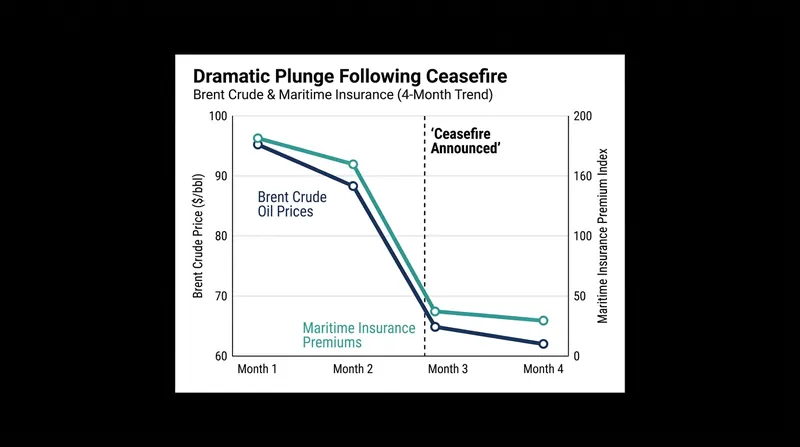 Global oil prices and war-risk insurance premiums plummeted immediately following the announcement of the agreement.