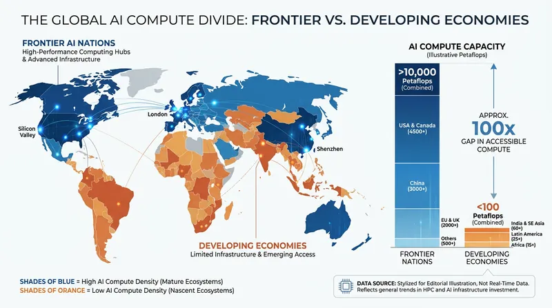 Critics warn that strict compute thresholds and export controls could lock developing nations out of the AI economy.