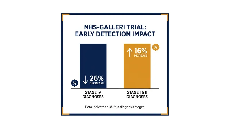 In its third screening round, the NHS-Galleri trial demonstrated a 26% reduction in Stage IV cancer diagnoses.