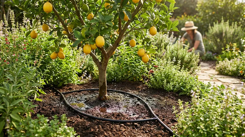 Subsurface irrigation delivers treated greywater directly to the root zones of plants, eliminating evaporation and surface pooling.