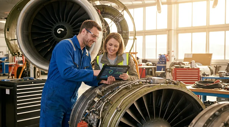 The modern maintenance hangar requires a hybrid workforce of mechanical experts and data scientists.