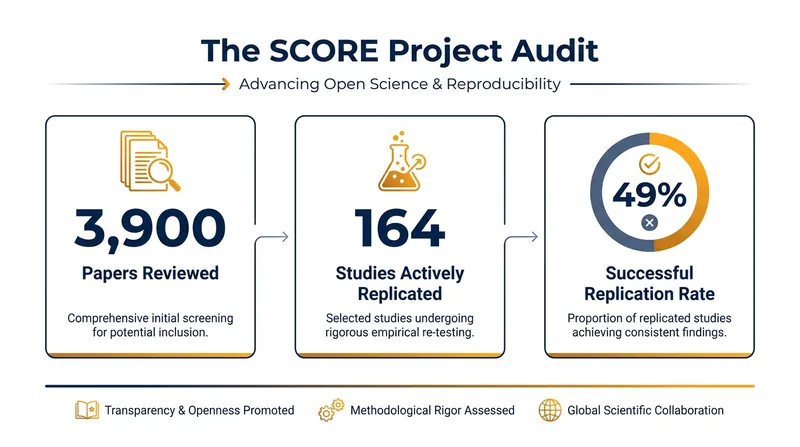 The SCORE project represents the largest replication effort in scientific history.
