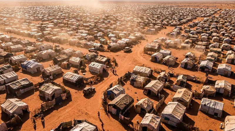 The Zamzam displacement camp outside El-Fasher housed hundreds of thousands of civilians before being overrun by the RSF.